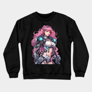 Synthetic Soul Robotic Girl Crewneck Sweatshirt